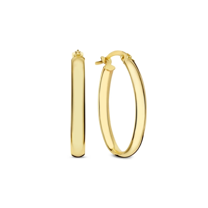 Isabel Bernard Créoles Rivoli Flori 585 Gold Ohrringe Gold