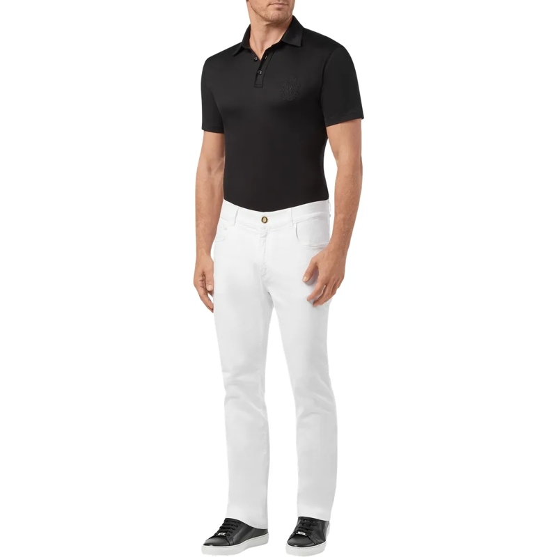 BILLIONAIRE Jeans mit geradem Bein Jeans Regular Fit Crest weiss(Image 3)