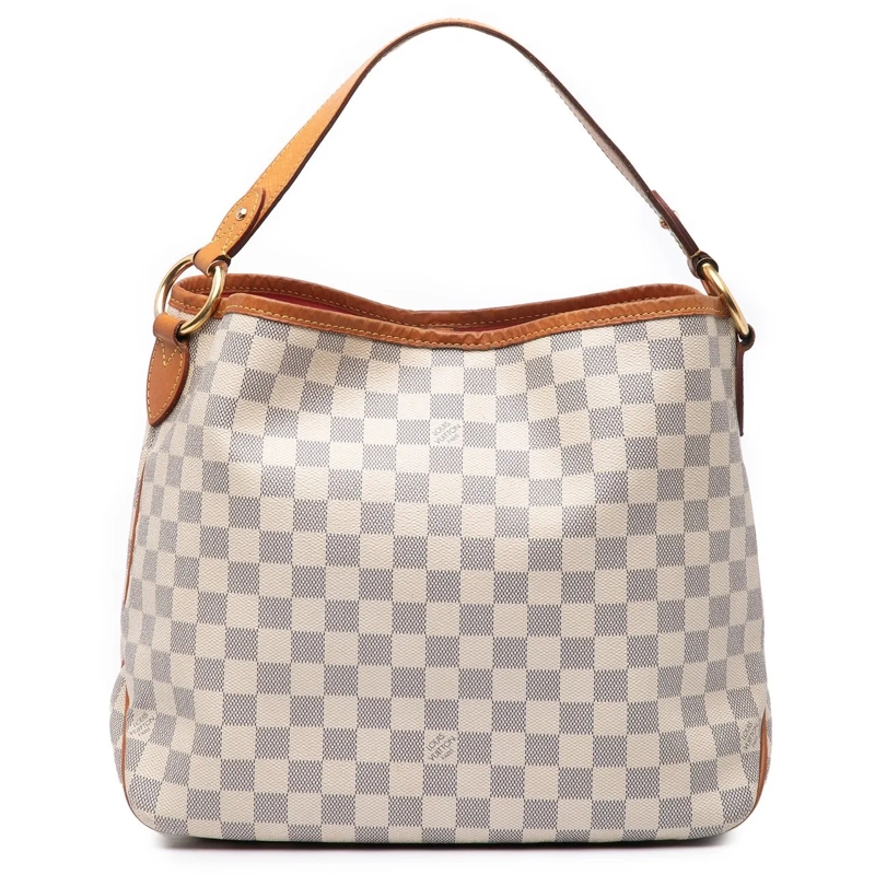 Louis Vuitton Sac à bandoulière Damier Azur Delightful PM weiß