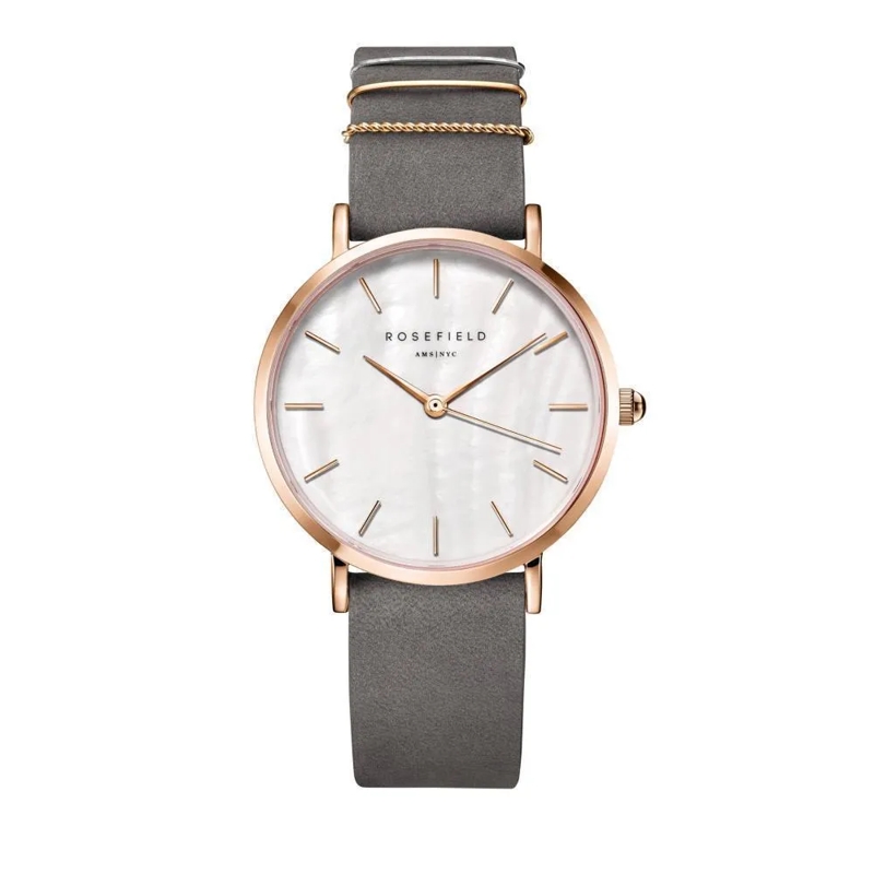 Rosefield Quarzuhr Damenuhr West Village graphite