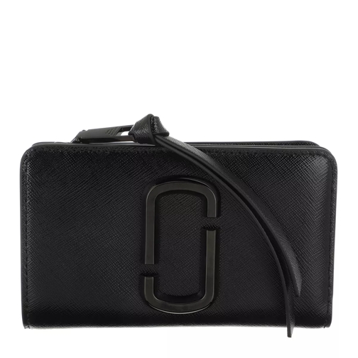 Marc Jacobs The Snapshot Compact Wallet Leather Black Bi-Fold Portemonnaie