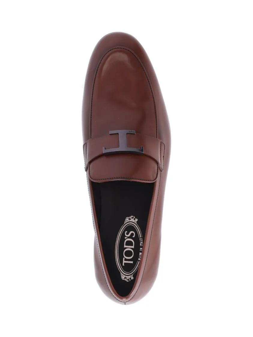 Thumbnail - Tod's Loafer - T-Timeless' Brown Leather Moccasins – Brown - Gr. 7 - in Braun - für Damen