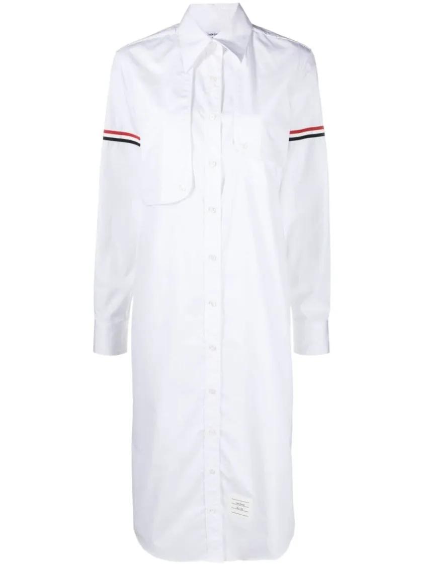 Thumbnail - Thom Browne - Poplin Dress - Größe 36 - weiß