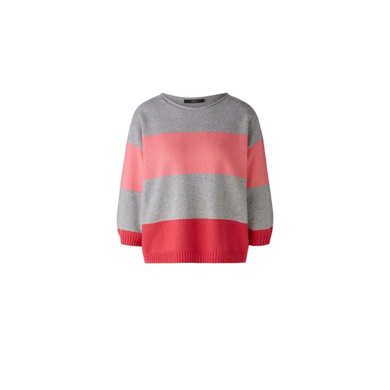 Oui Sweatshirt Pullover grau