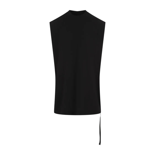 Rick Owens Black Cotton Tarp T-Shirt Black T-tröjor