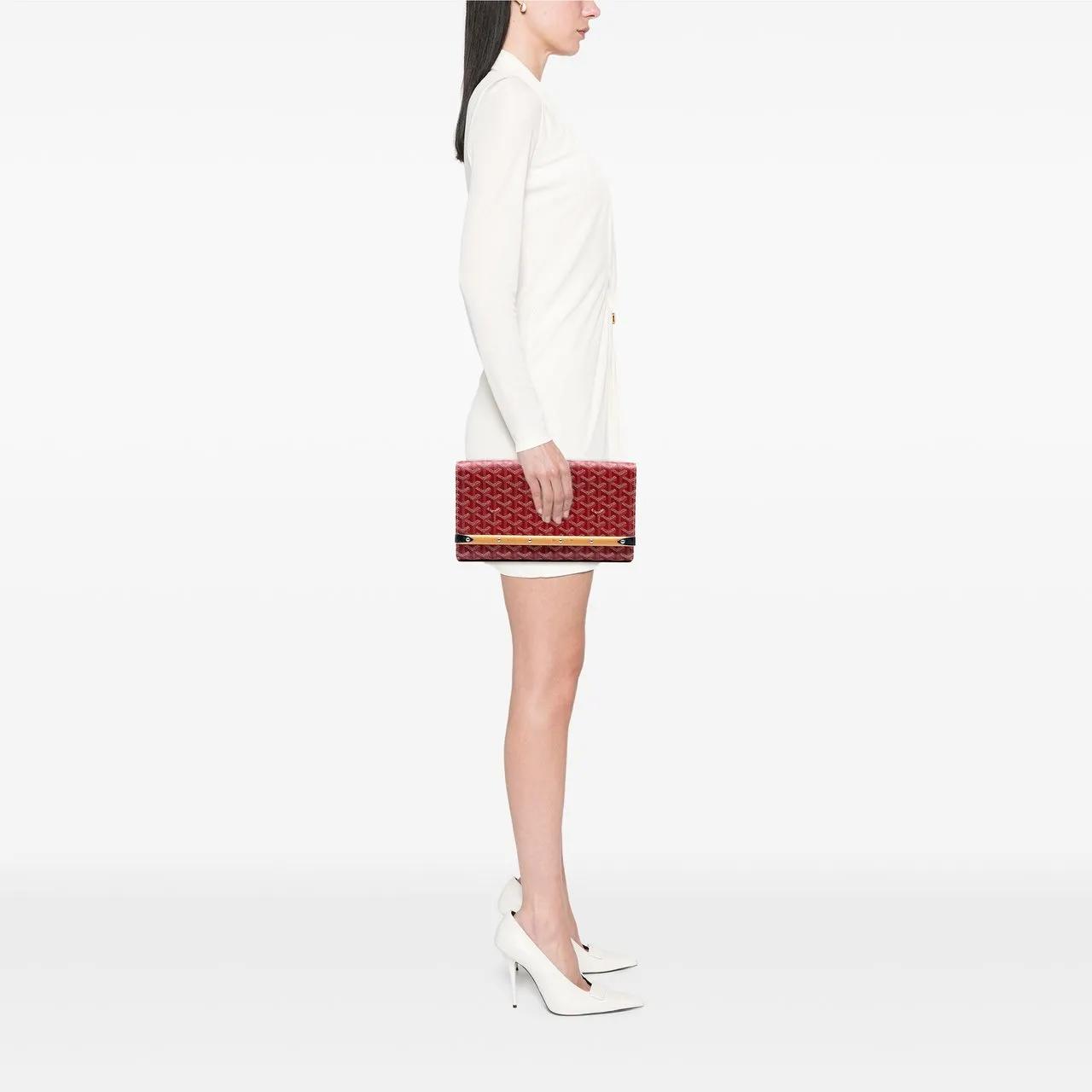 Thumbnail - GOYARD Clutches - Goyardine Monte Carlo Bois Clutch - Gr. unisize - in Rot - für Damen