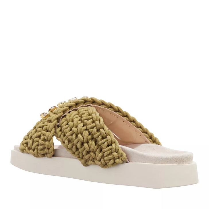 INUIKII Woven Stones Khaki Slide