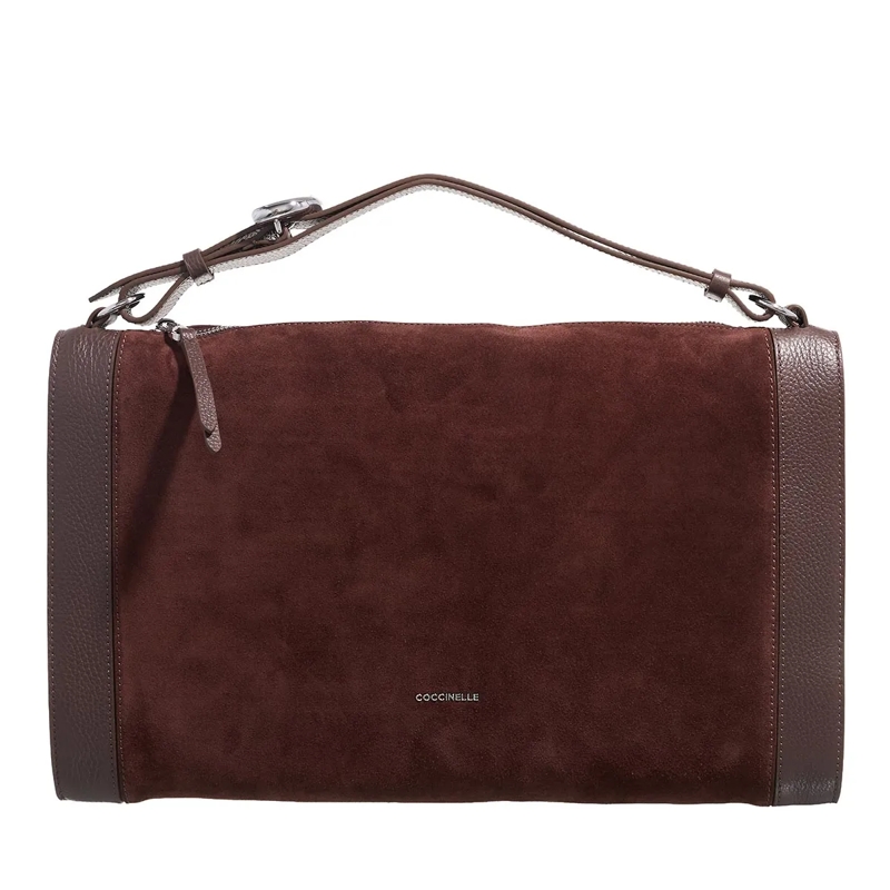 Coccinelle Businesstasche Coccinelleelinor Suede Bi Brunette/Brunet