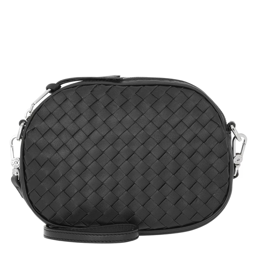 Abro Piuma Woven Crossbody Bag Black/Nickel Sac à bandoulière