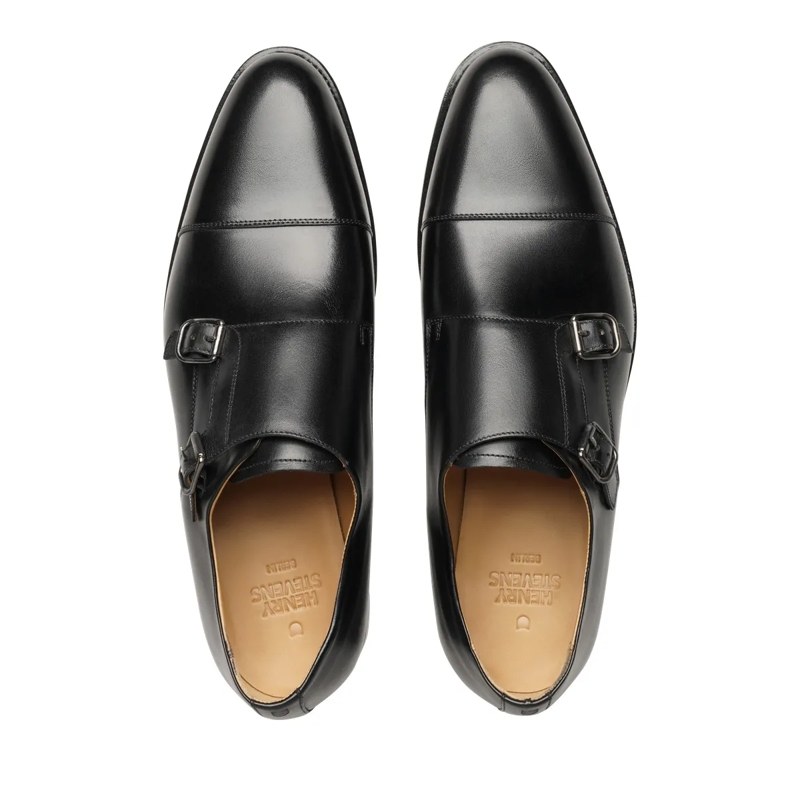 Henry Stevens Monkstraps Schnallenschuhe Marshall CDM schwarz(Image 4)