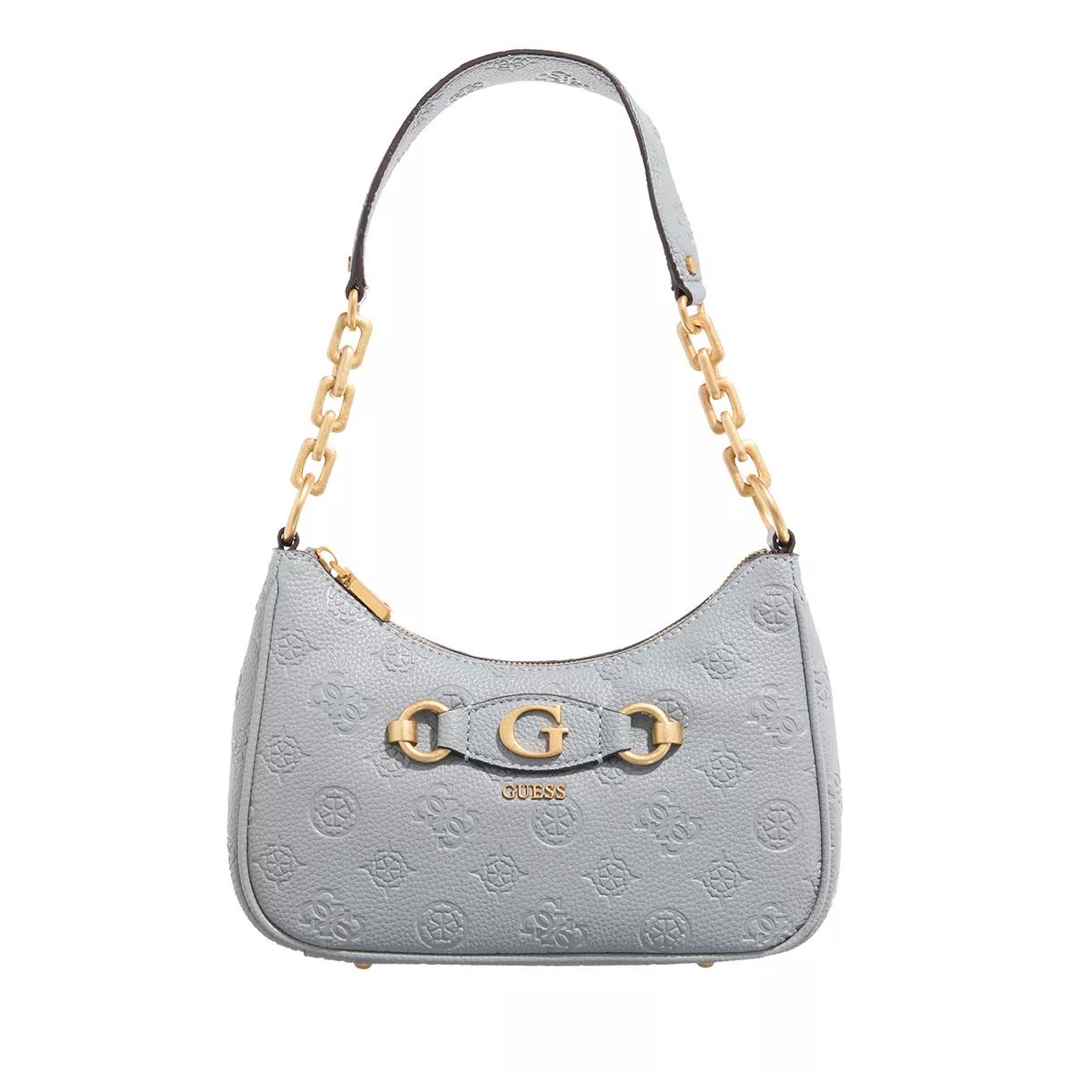 Guess Pochettes - Izzy Peony Top Zip Shoulder Bag - Gr. unisize - in Blau - für Damen