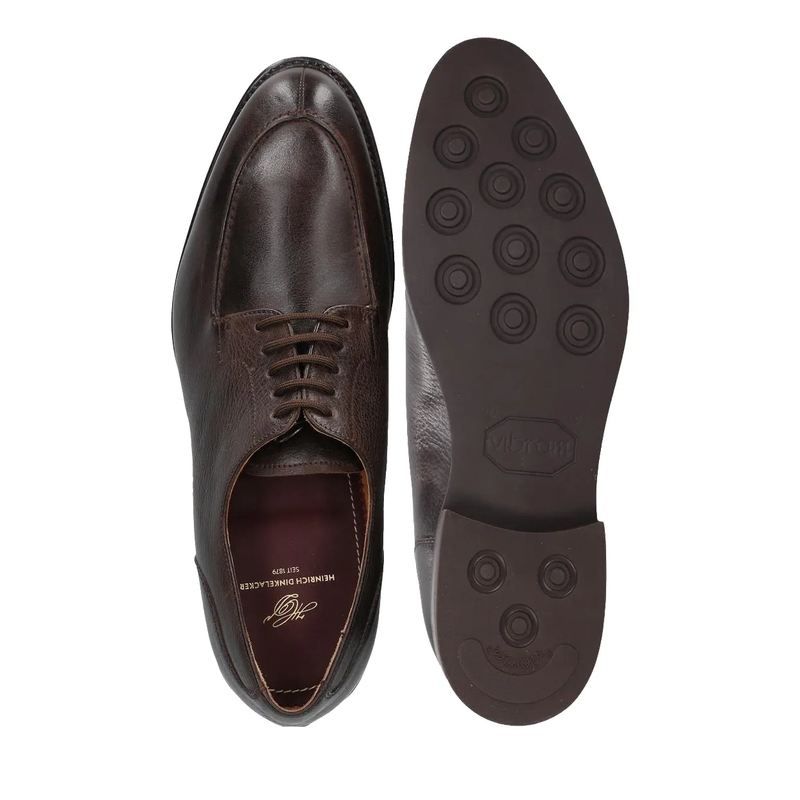 Heinrich Dinkelacker Schuhe Schnürer Genf Norweger N- Moderne Norweger-Silho dunkel-braun(Image 4)