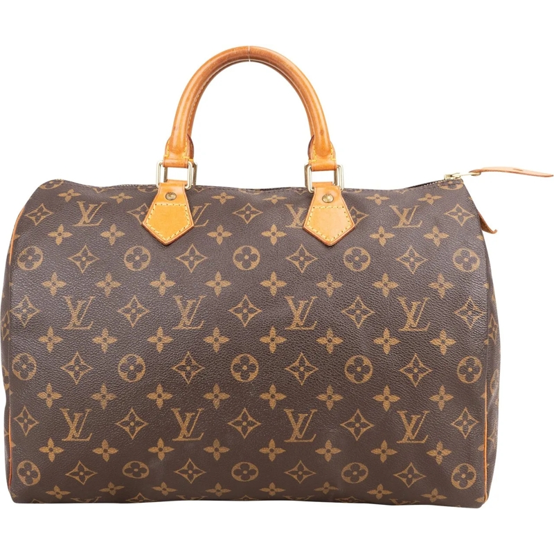 Louis Vuitton Tote Louis Vuitton Canvas Monogram Speedy 35 Handbag braun