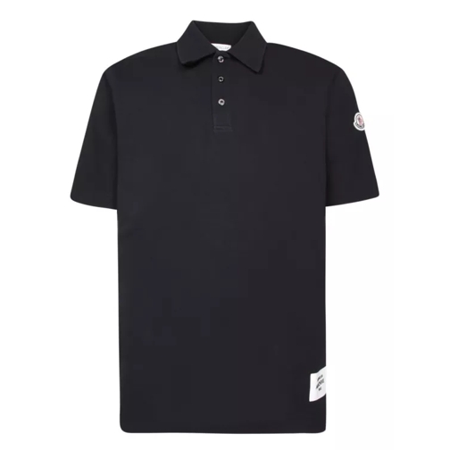 Moncler Short Sleeve Polo Black 