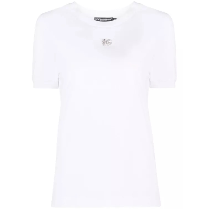 white embellished t shirt