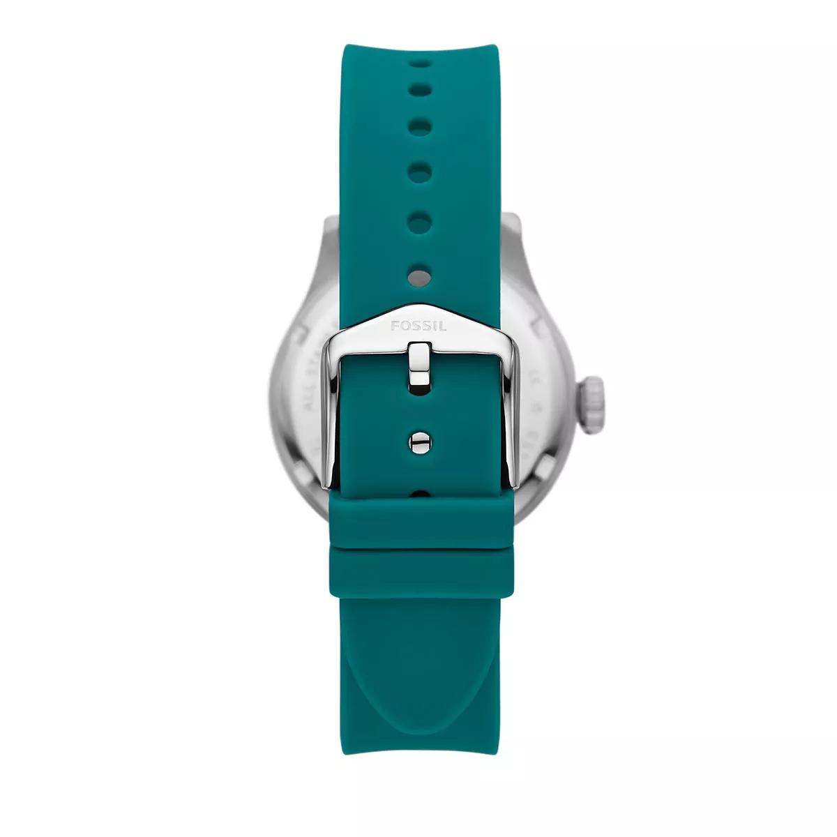 Fossil FB-01 Three-Hand Date Silicone Watch Oasis | Quartz Watch