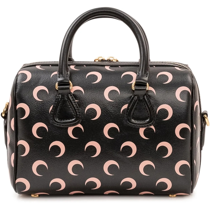Marine Serre Sac à bandoulière Borsa Moon Bowling con Stampa All Over schwarz(Image 4)