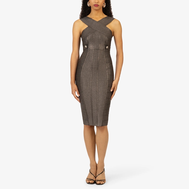 Kraimod Cocktailkleid Bandagekleid anthrazit(Image 14)