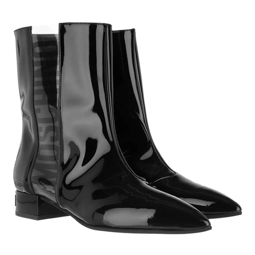 Moschino Western Ankle Boots Black Grey Stiefelette