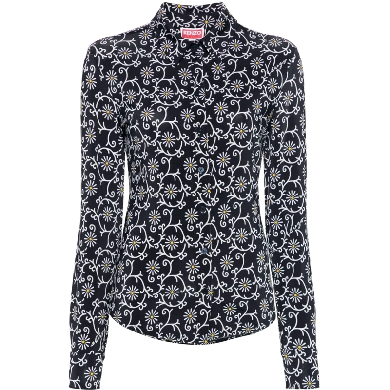 Kenzo T-shirt Top Blue blau