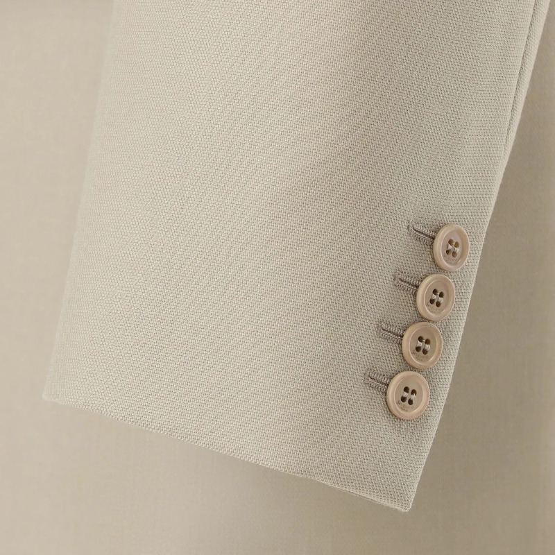 Saint Laurent Blazer Oversized Blazer beige(Image 6)