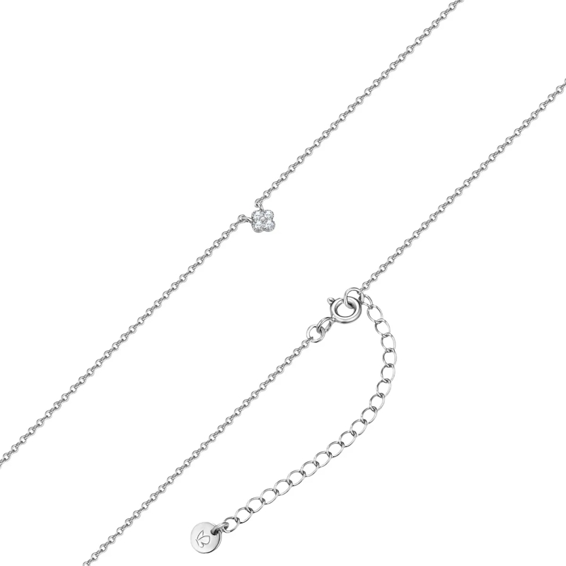 Glanzstücke München Mittellange Halskette Sterling Silber Halskette Zirkonia silber(Image 5)