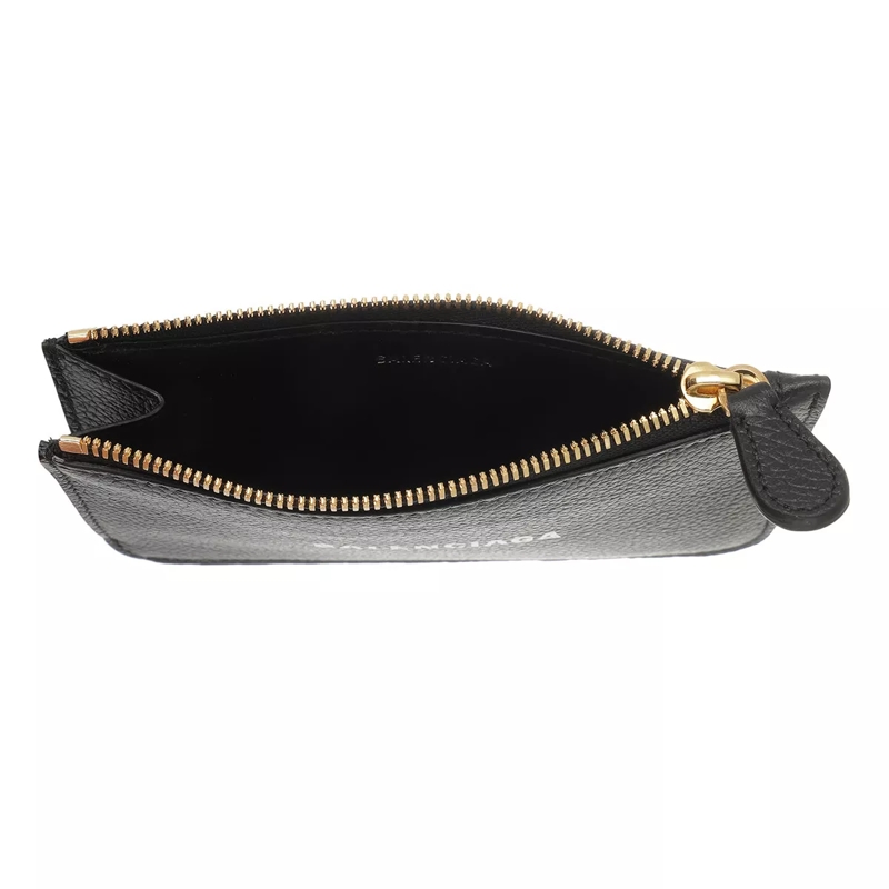 Balenciaga Münzportemonnaie Coin Wallet Leather  Black White(Image 4)