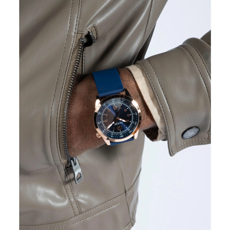 Guess Quarzuhr Analoguhr Max blau(Image 4)