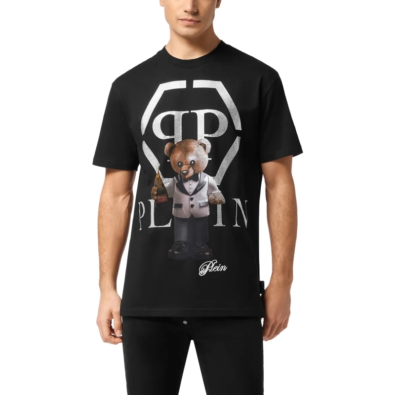 Philipp Plein T-Shirt T-Shirt Rundhalsausschnitt Ss Teddy schwarz(Image 3)