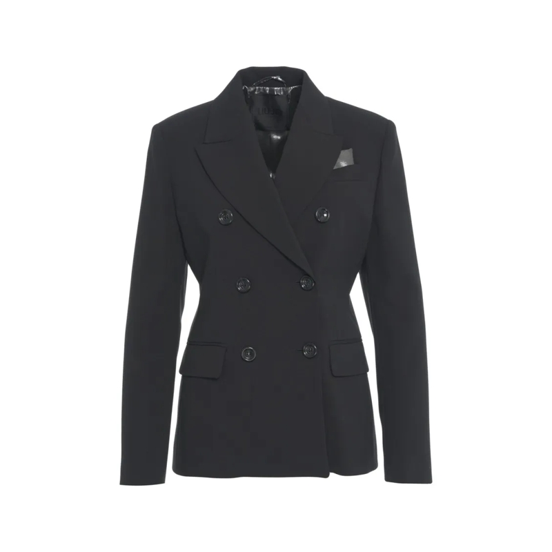 LIU JO Blazer Double-Breasted Tailored Blazer With Elegant Lapel Black