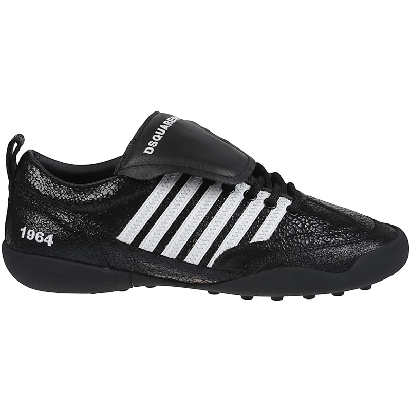 Dsquared2 Sneaker basse Soccer Lace-up Low Top Sneakers Black schwarz