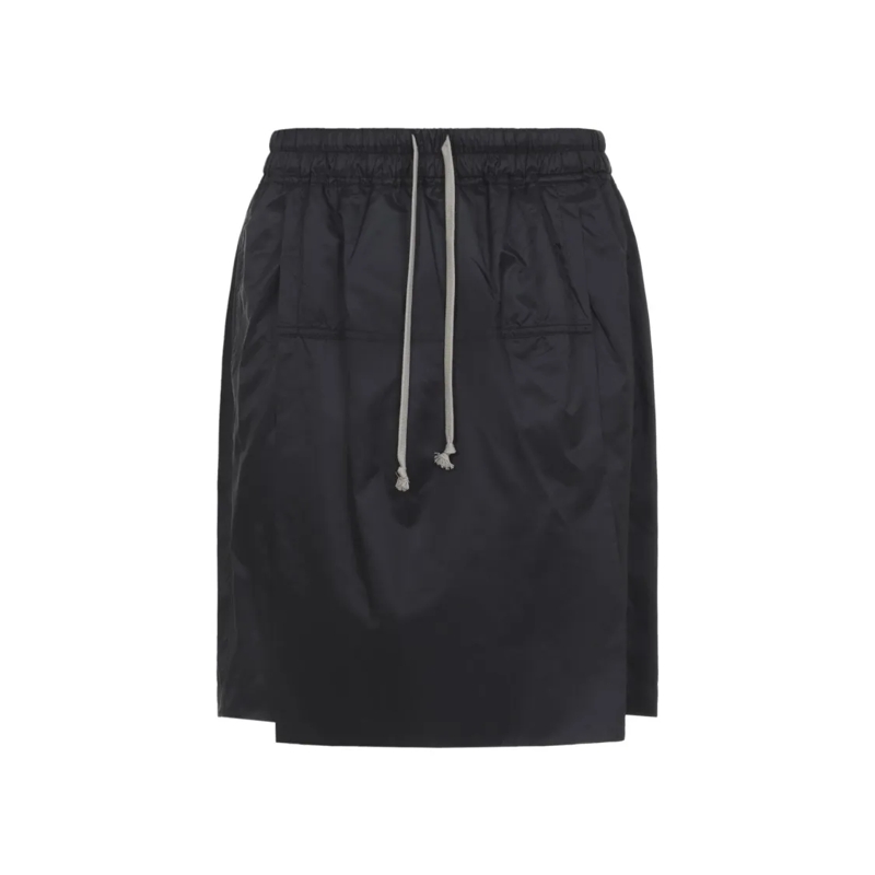 Moncler Casual Shorts Knee-Length Kilt Shorts With Elasticized Waistband Black