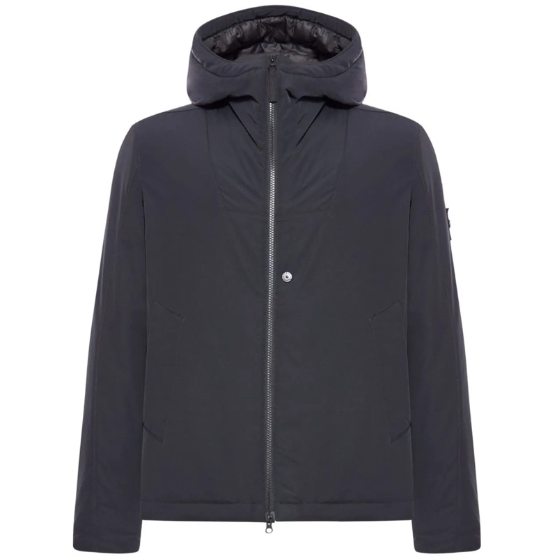 Stone Island  Black Stone Island Jacket With Adjustable Cuffs Black