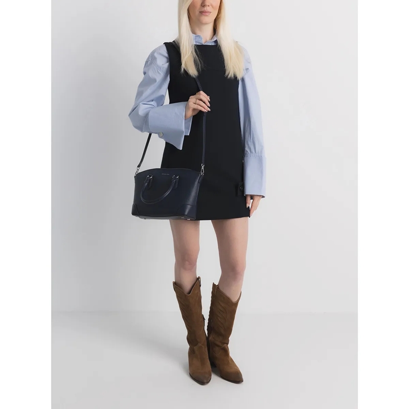 MICHAEL Michael Kors Satchel Murphy Md Ew Dome Satchel Dress Blues(Image 3)