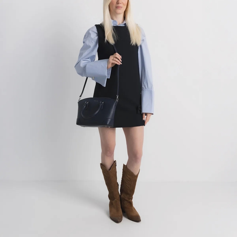 MICHAEL Michael Kors Cartable Murphy Md Ew Dome Satchel Dress Blues(Image 2)