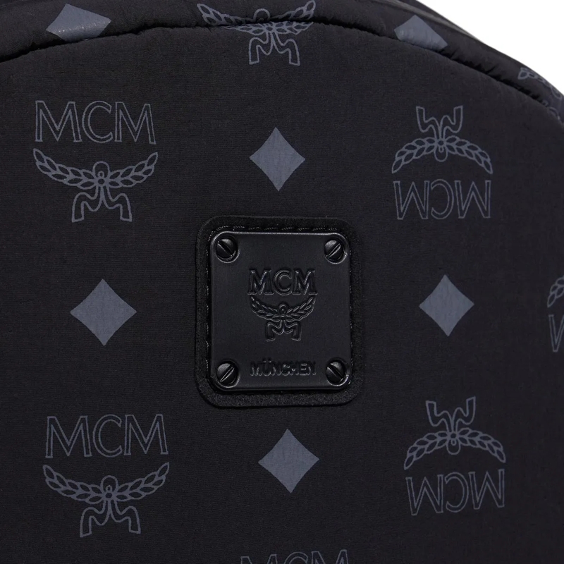 MCM Rucksack Stark Fabric Backpack Med Bk Black(Image 4)