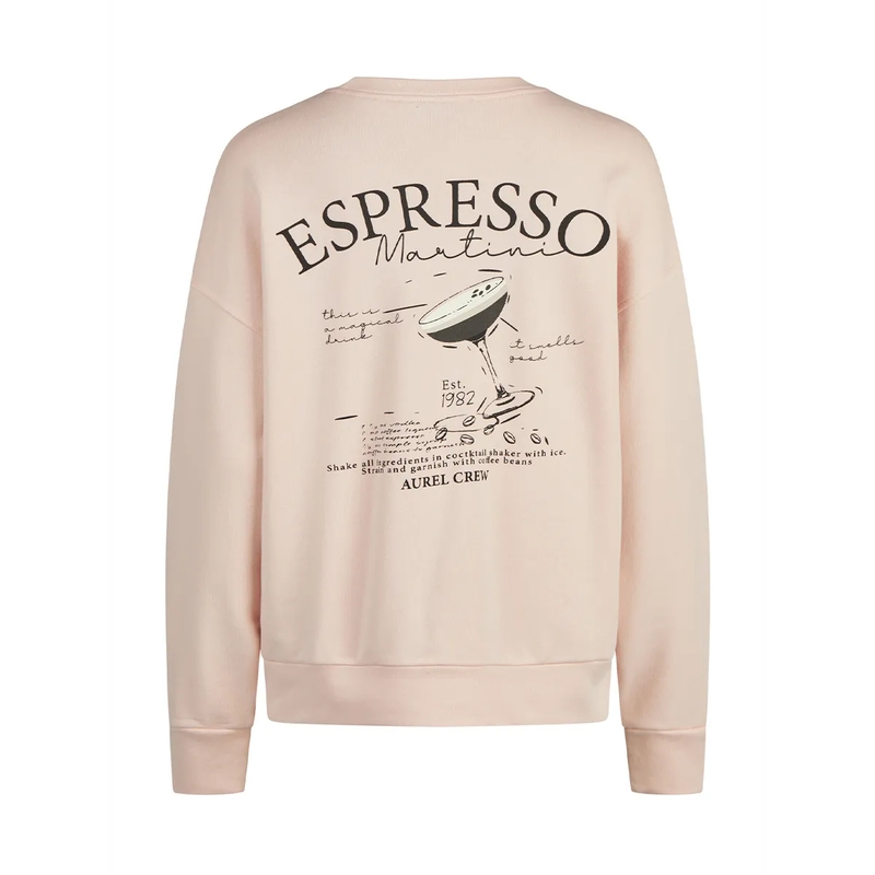Marc Aurel Sweatshirt Shirt- mit Stickung und Strasssteile- mit Druck rose(Image 5)