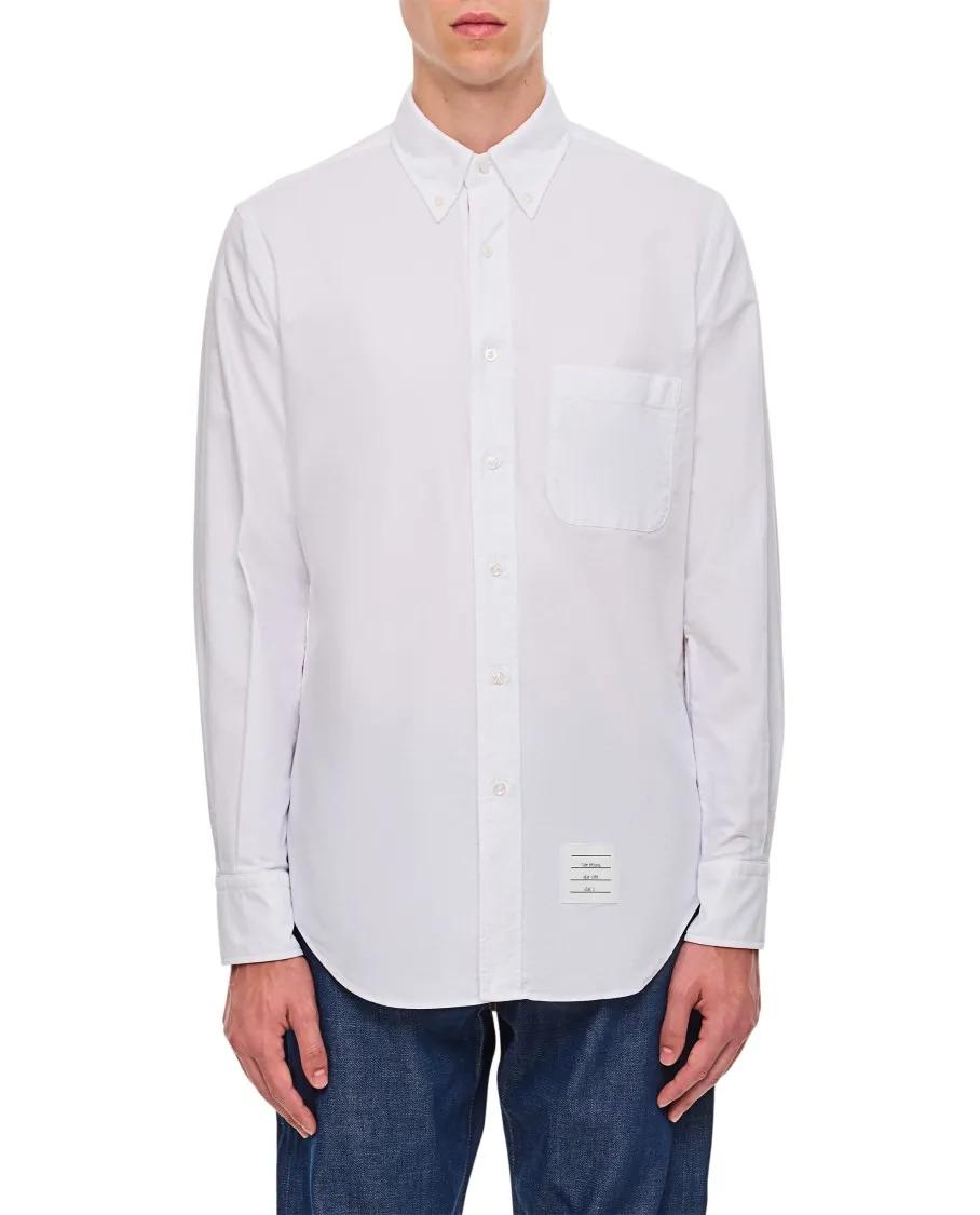 Thumbnail - Thom Browne - Classic Cotton Shirt - Größe 3 - weiß