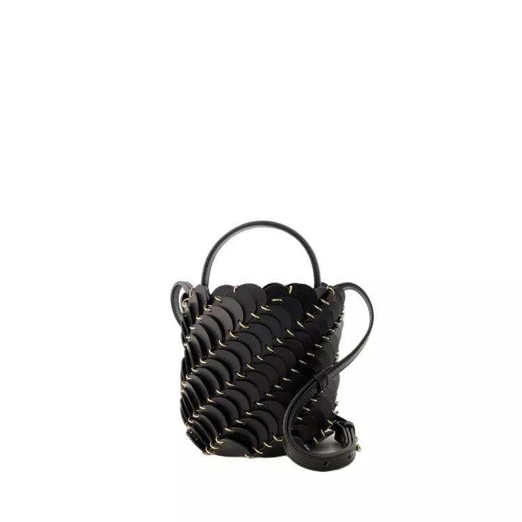 Paco Rabanne Shopper - Small Paco Bucket Bag - Leather - Black - Gr. unisize - in Schwarz - für Damen