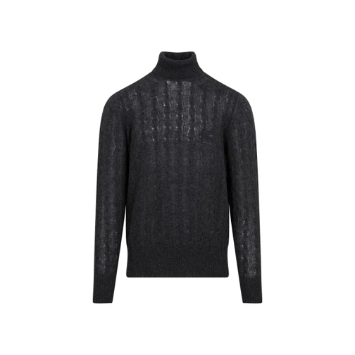 Etro Trui Blue Cashmere Turtleneck Sweater Blue