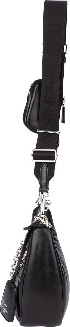 Thumbnail - Prada Crossbody Bags - Prada Soft Leather Triangle Re-Edition Crossbody B - Gr. unisize - in Schwarz - für Damen