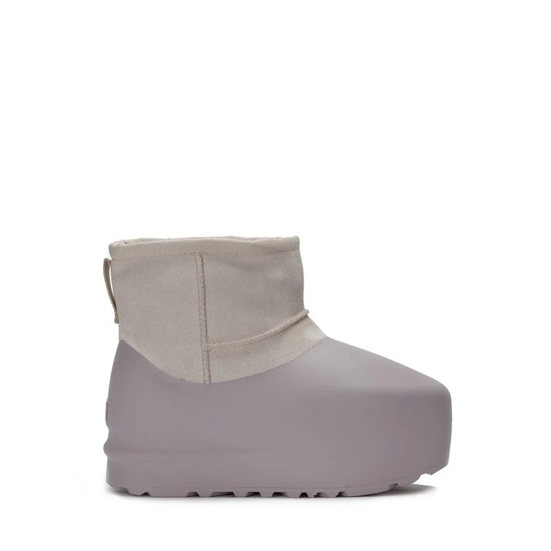 UGG Bottes W Classic Mini Pumped Molded Ankle Boots Grey