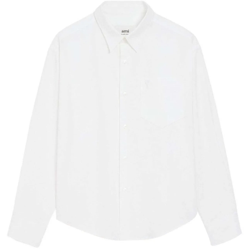AMI Paris Haut décontracté Shirts Blanc Naturel weiß