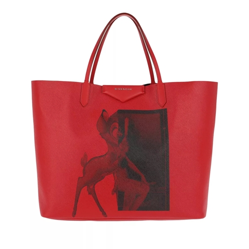 Givenchy Bambi Print Tote Red Boodschappentas