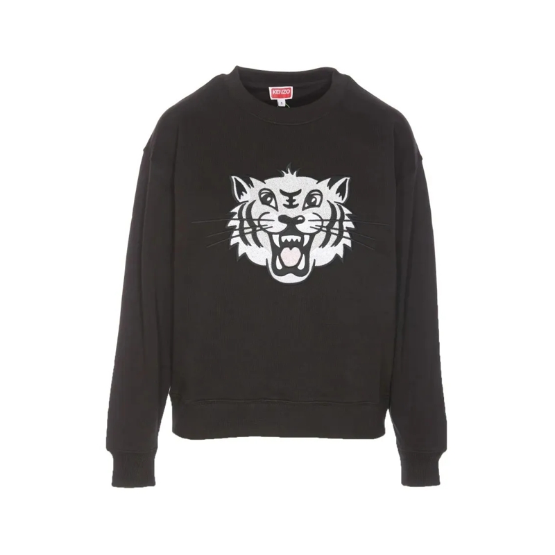 Kenzo  Happy Tiger Logo Sweatshirt Black