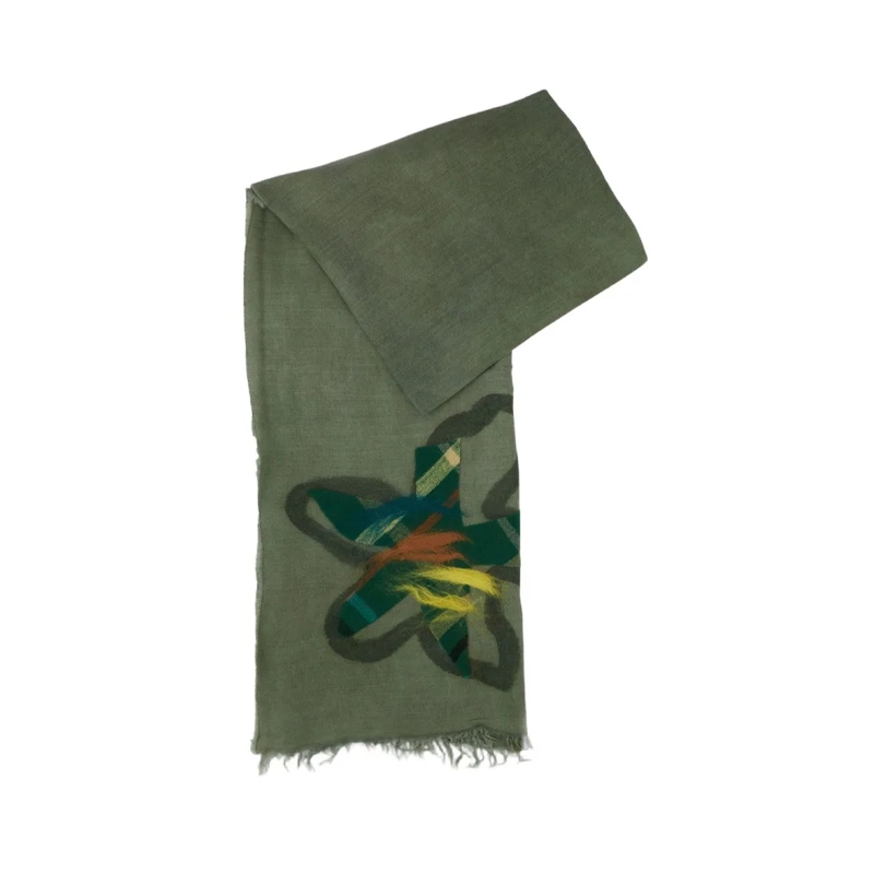 EXQUISITE J Écharpe légère Multicolored Collection Of Exquisite J Scarves Green