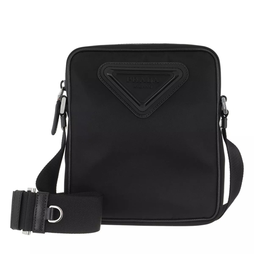 Prada Detailed Crossbody Messenger Bag Black Sac à bandoulière