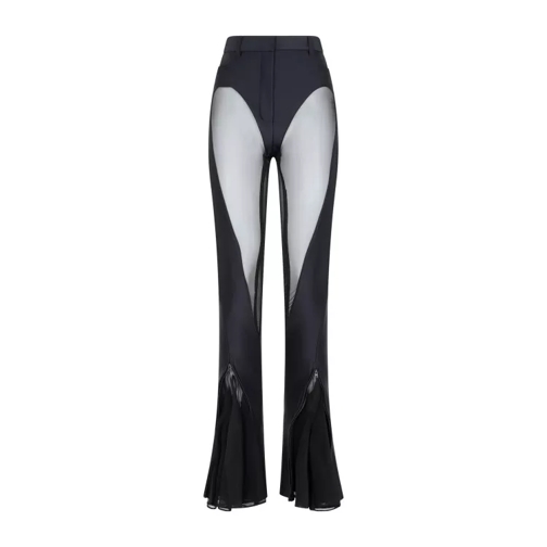 Mugler Black Flared Leggings Black 