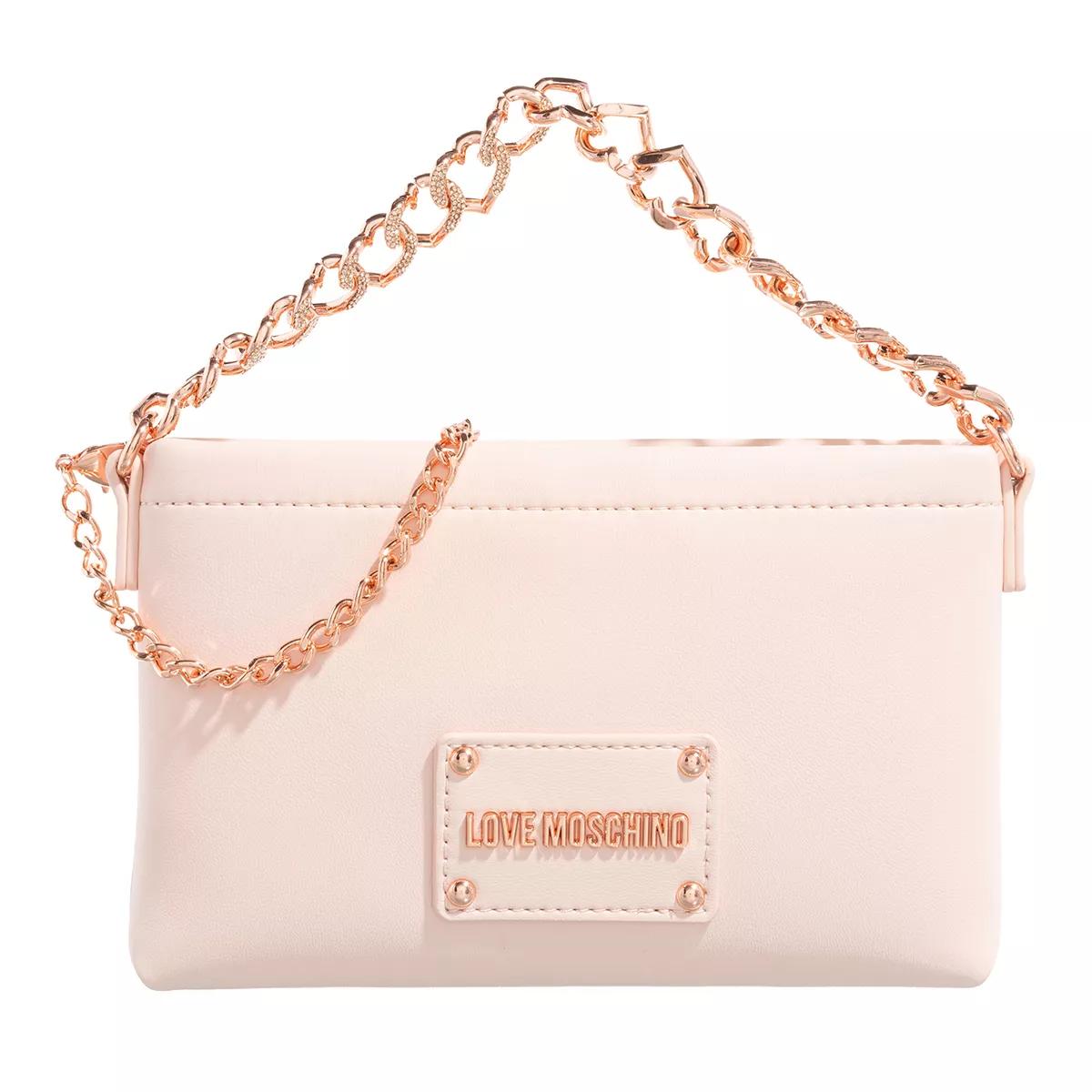 Love Moschino Crossbody Bags - Strass Heart Chain - Gr. unisize - in Gold - für Damen