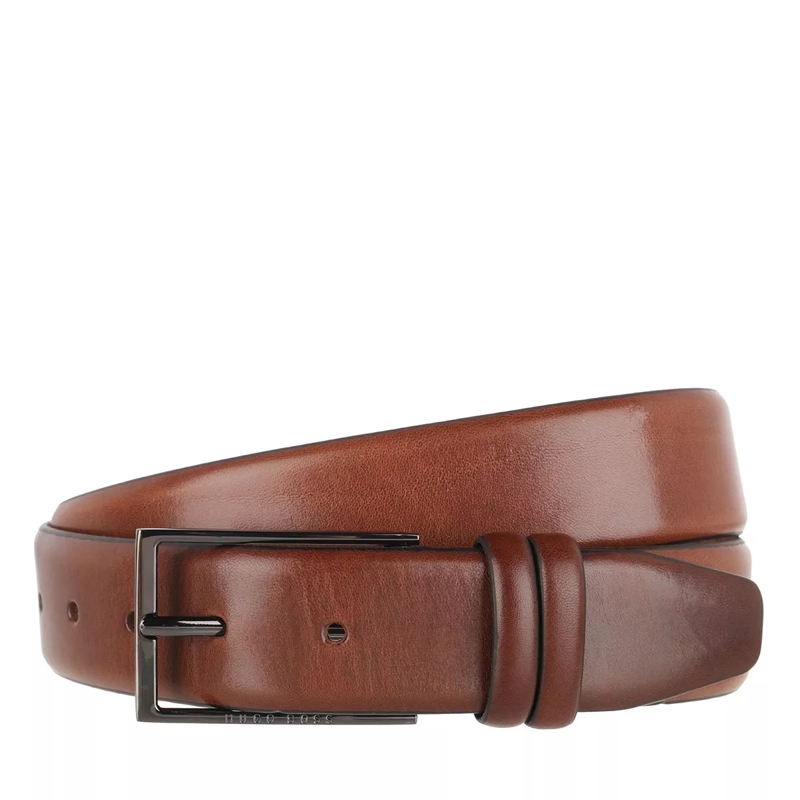 Boss Leren Riem Carmello Belt Dark Brown